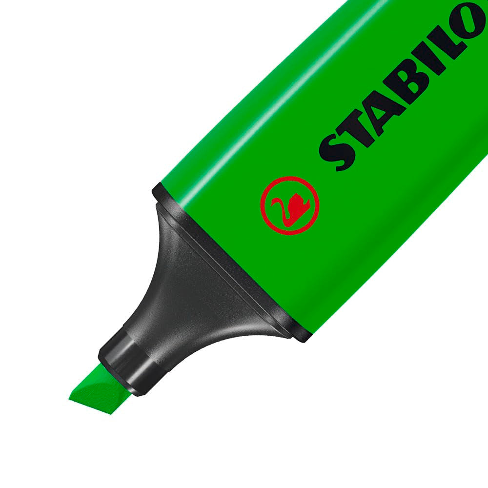 STABILO BOSS ORIGINAL Highlighter - Green | Pack of 10 | 2mm & 5mm Line Widths 2