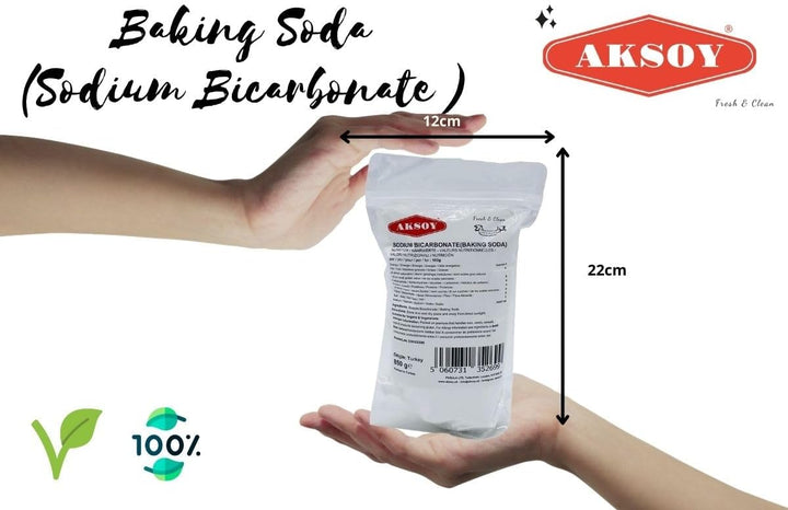 Aksoy - Pure Baking Soda 850g | Sodium Bicarbonate Powder for Baking, Cleaning & Home Uses