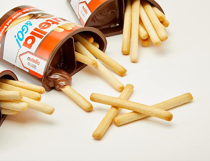 Nutella &Go! Hazelnut Snack Kit, Portable Chocolate & Breadstick Snack Pack, 12 Count