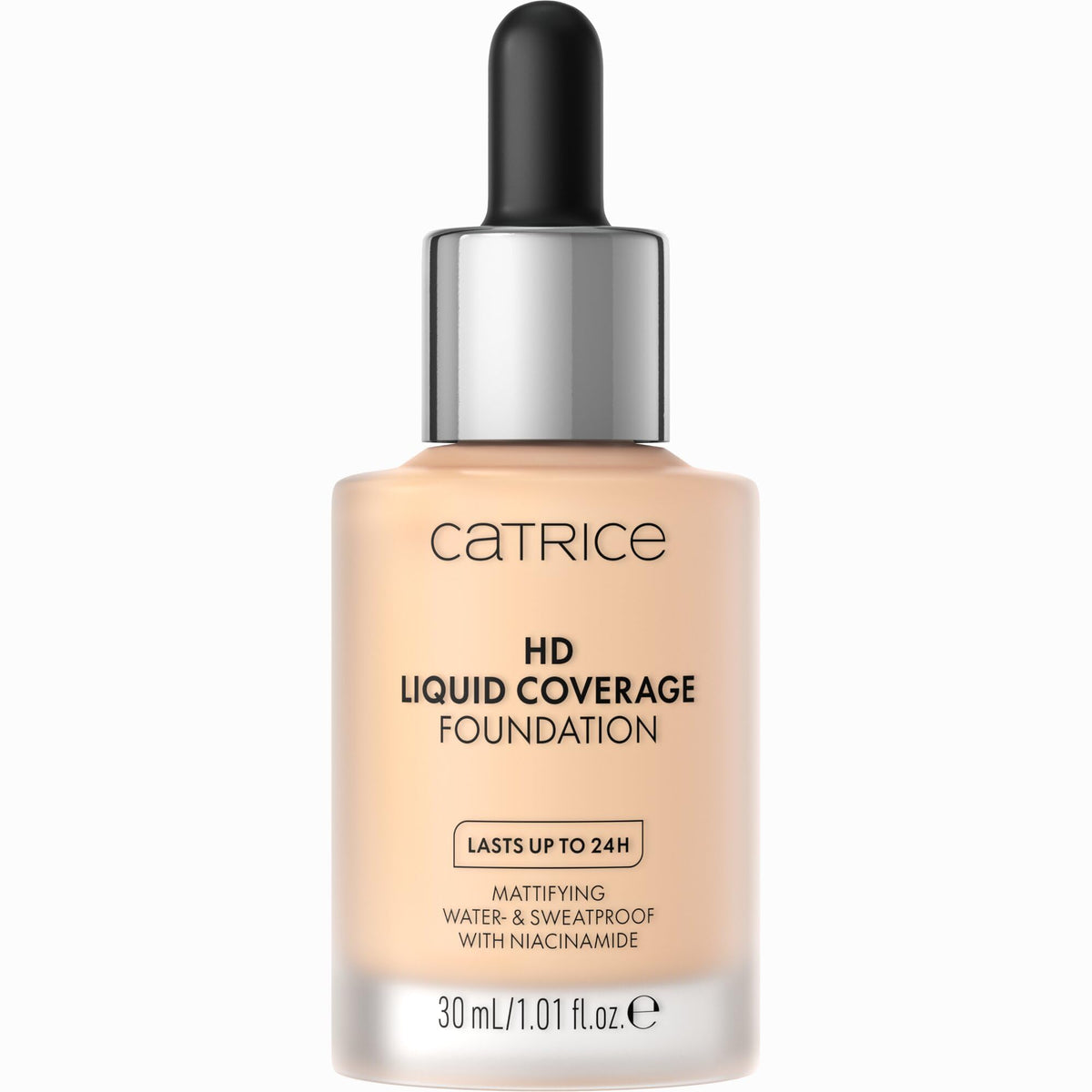 Catrice HD Liquid Coverage Foundation - 30 ml, Porcelain Beige, Matte