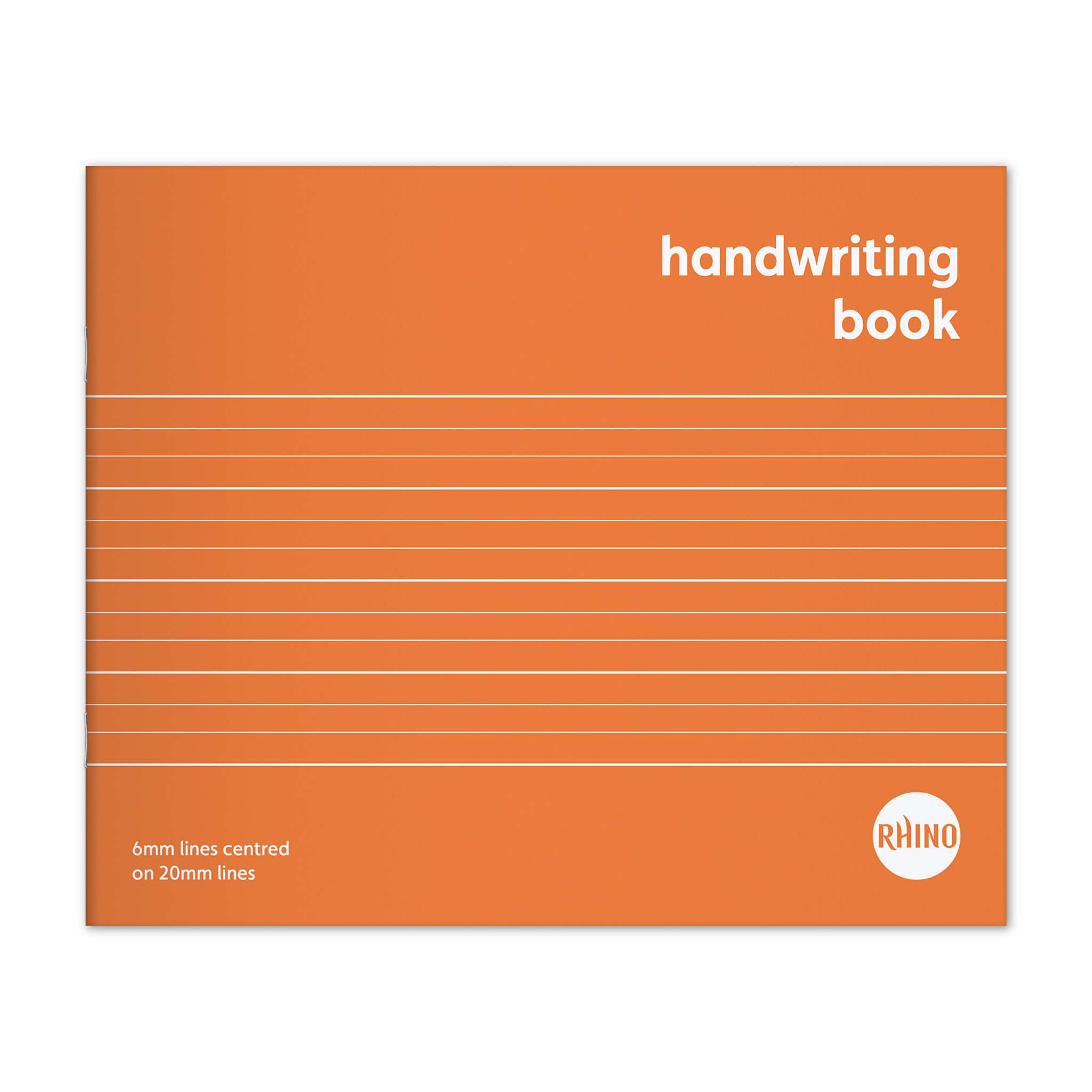 Rhino Handwriting Exercise Book - 6.5 x 8 in | 32 Pages | 6mm/20mm Ruling | Cardstock Cover