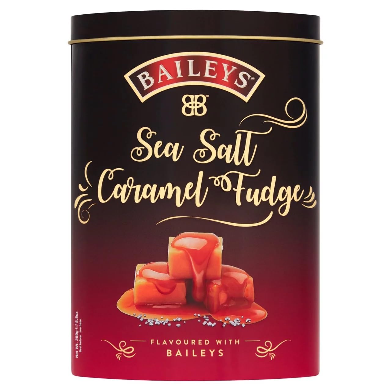 Gardiners of Scotland Baileys Sea-Salt & Caramel Luxury Fudge Tin 250g 1