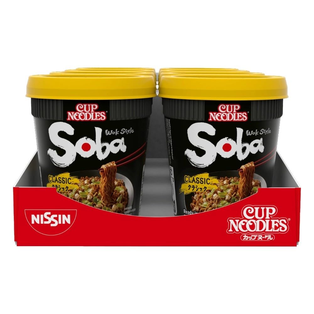 NISSIN Cup Noodles Soba Wok Style Classic Flavour - 8 Pack, 90g Each 3