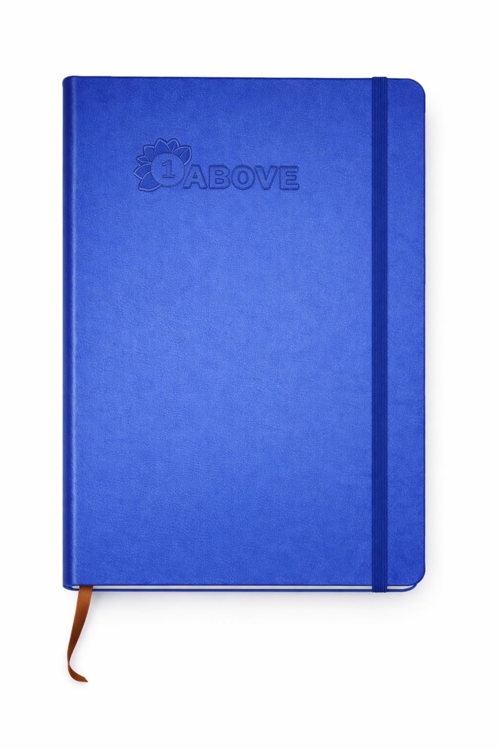 1ABOVE A4 Soft Feel Executive Notebook - Blue Hardback Journal with Elastic Closure | 160 Lined Pages 1