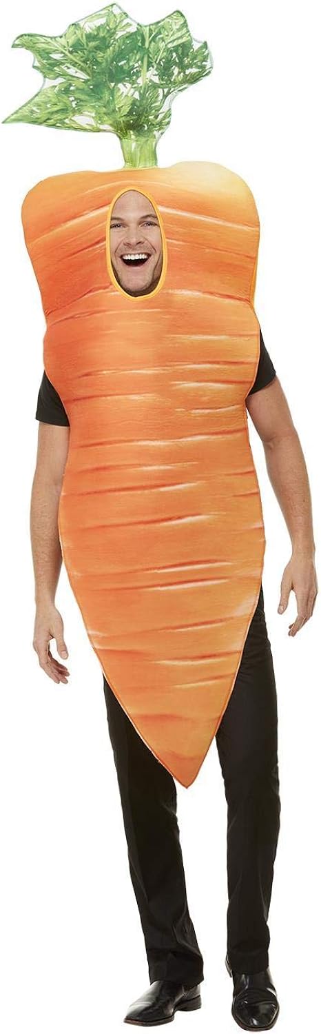 Smiffys Christmas Carrot Costume - Adult Fancy Dress 1