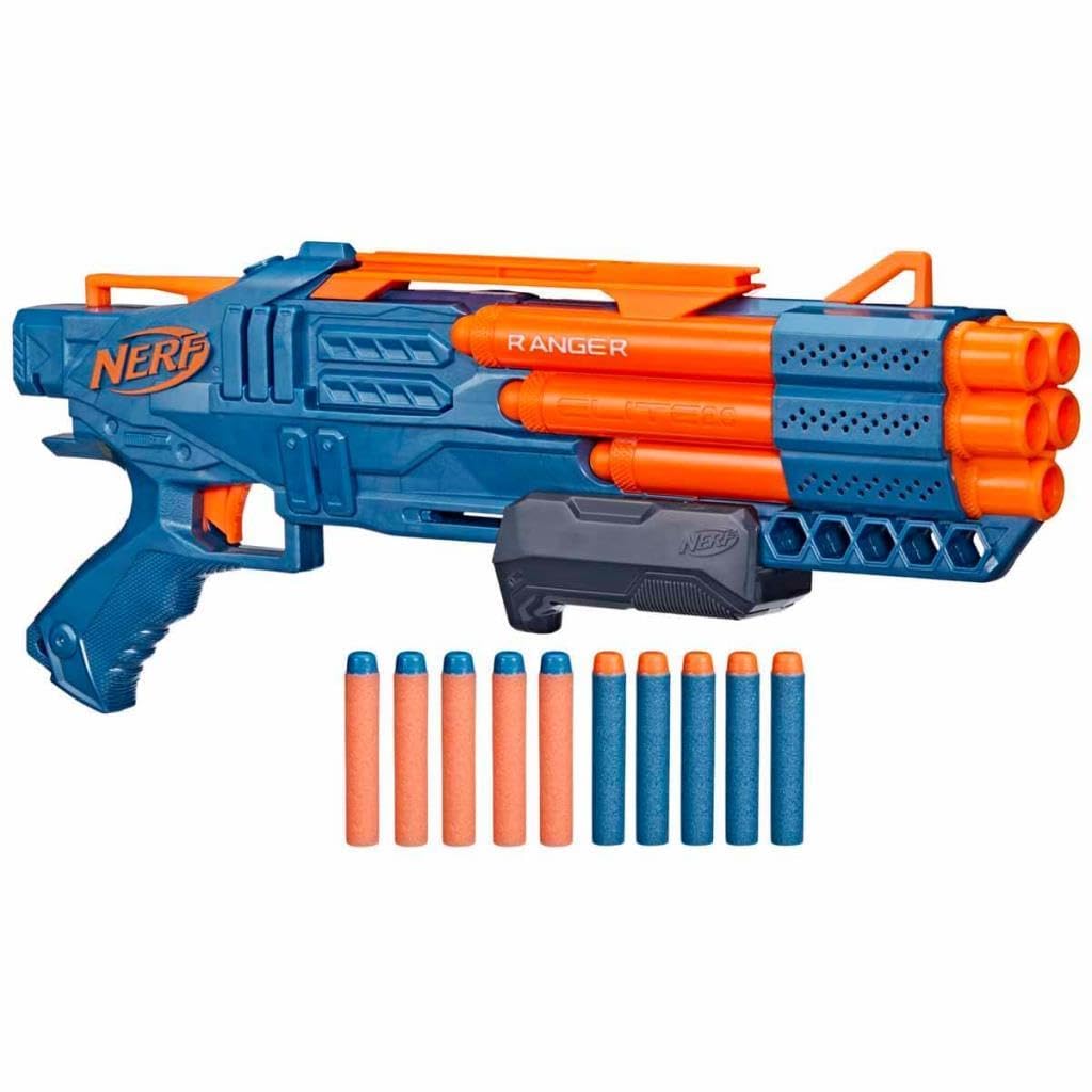Nerf Elite 2.0 Ranger PD-5 Blaster - 5-Barrel Pump-Action Foam Dart Gun 1