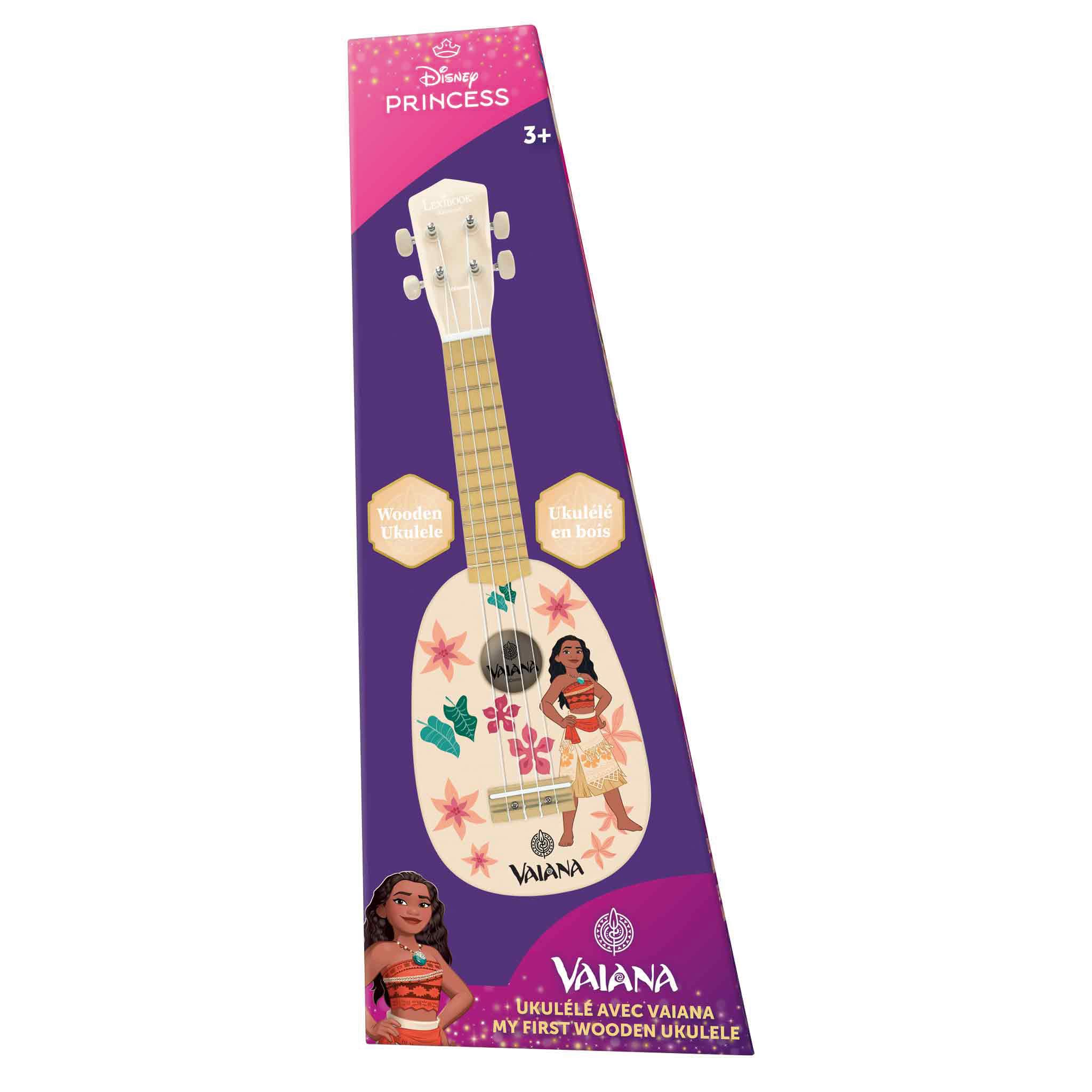 Lexibook Disney Moana My First Wooden Ukulele - 4 Nylon Strings, 53 cm 5