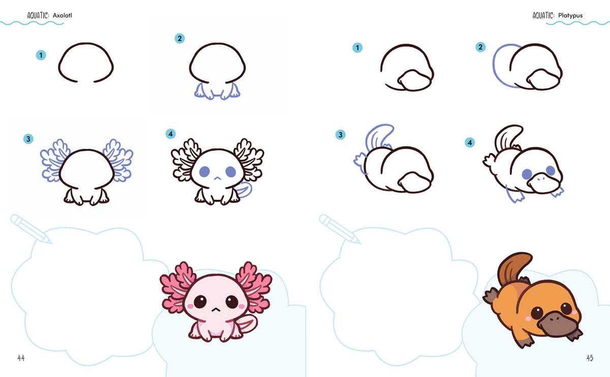 Search Press So Kawaii!: 100 Adorable Animals to Draw Step-by-Step 4