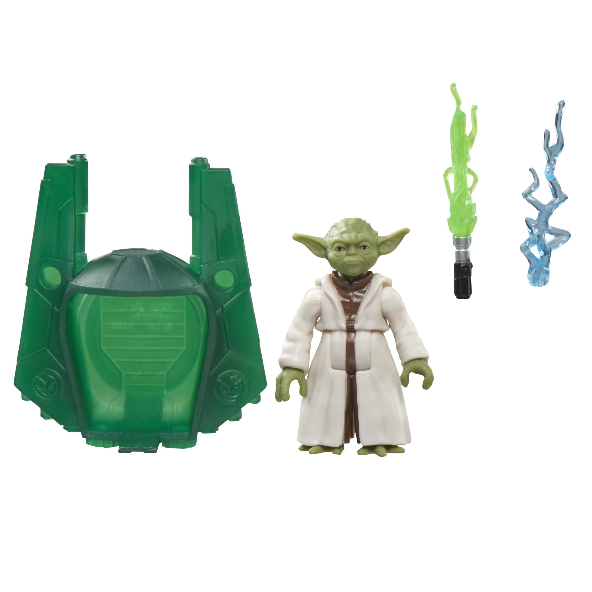 Star Wars Epic World of Action Master Yoda - 4" Scale Action Figure with Jedi Starfighter 1