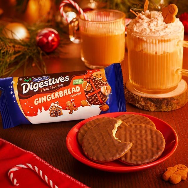 McVitie's Gingerbread Chocolate Digestive Christmas Biscuits 266g 2
