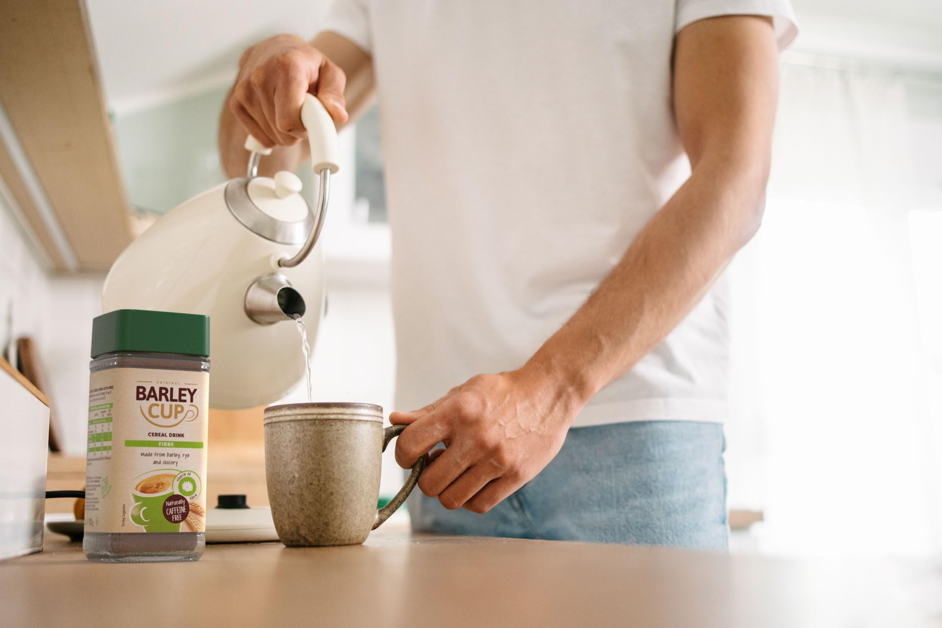 Barleycup Fibre Instant Grain Beverage - Caffeine Free | High Fibre | 100g