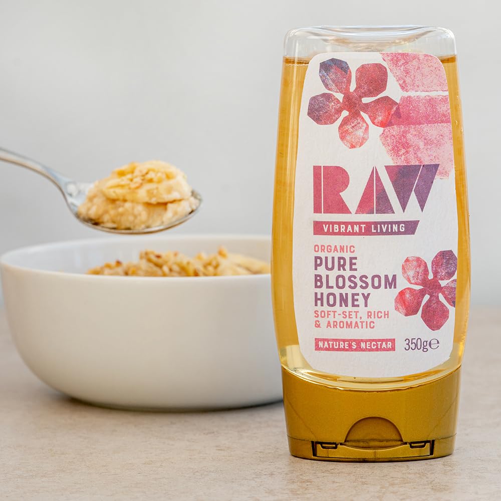 Raw Organics - Pure Blossom Cold Pressed Honey 350g