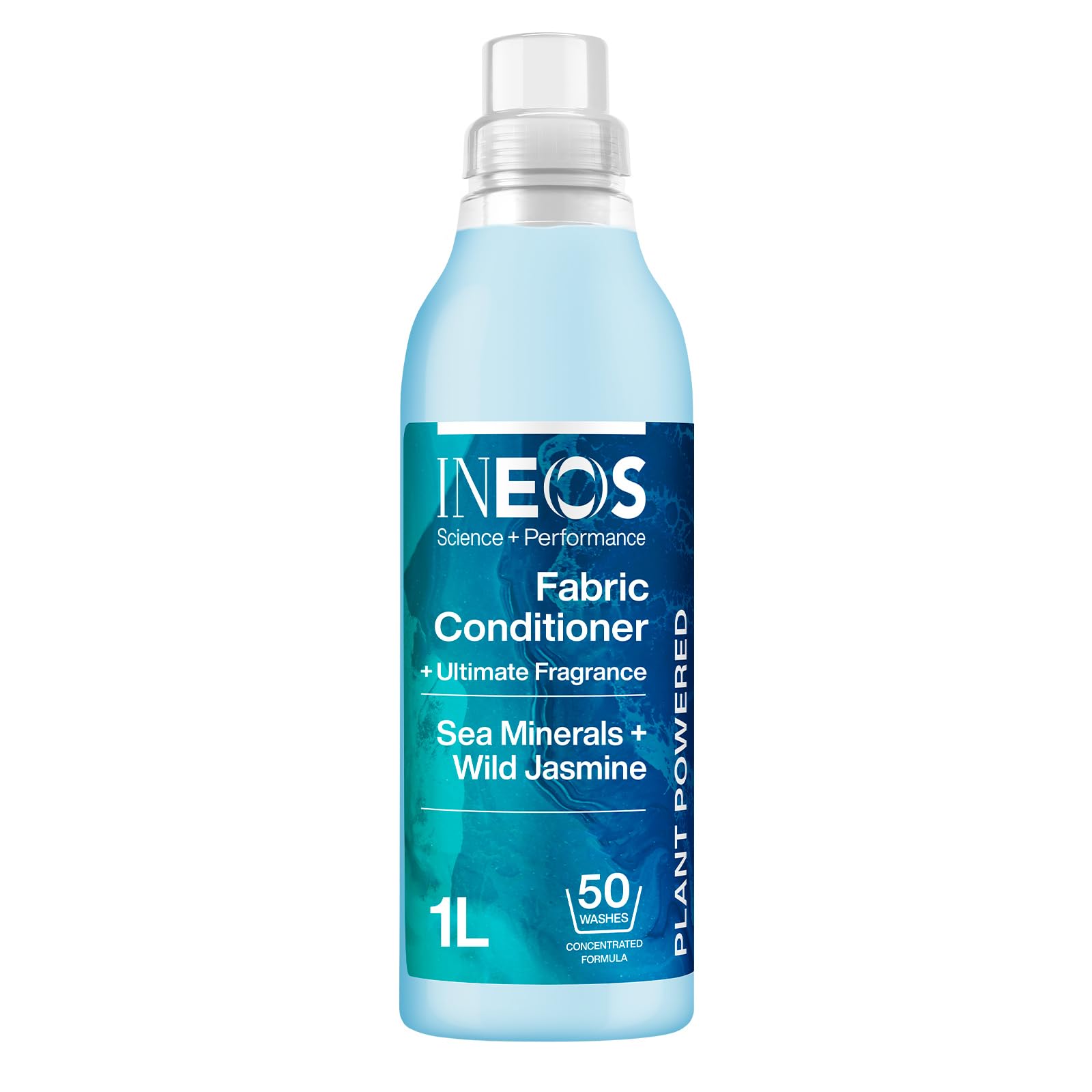 Ineos Liquid Fabric Softener - Sea Minerals & Wild Jasmine, 1L Pack 1