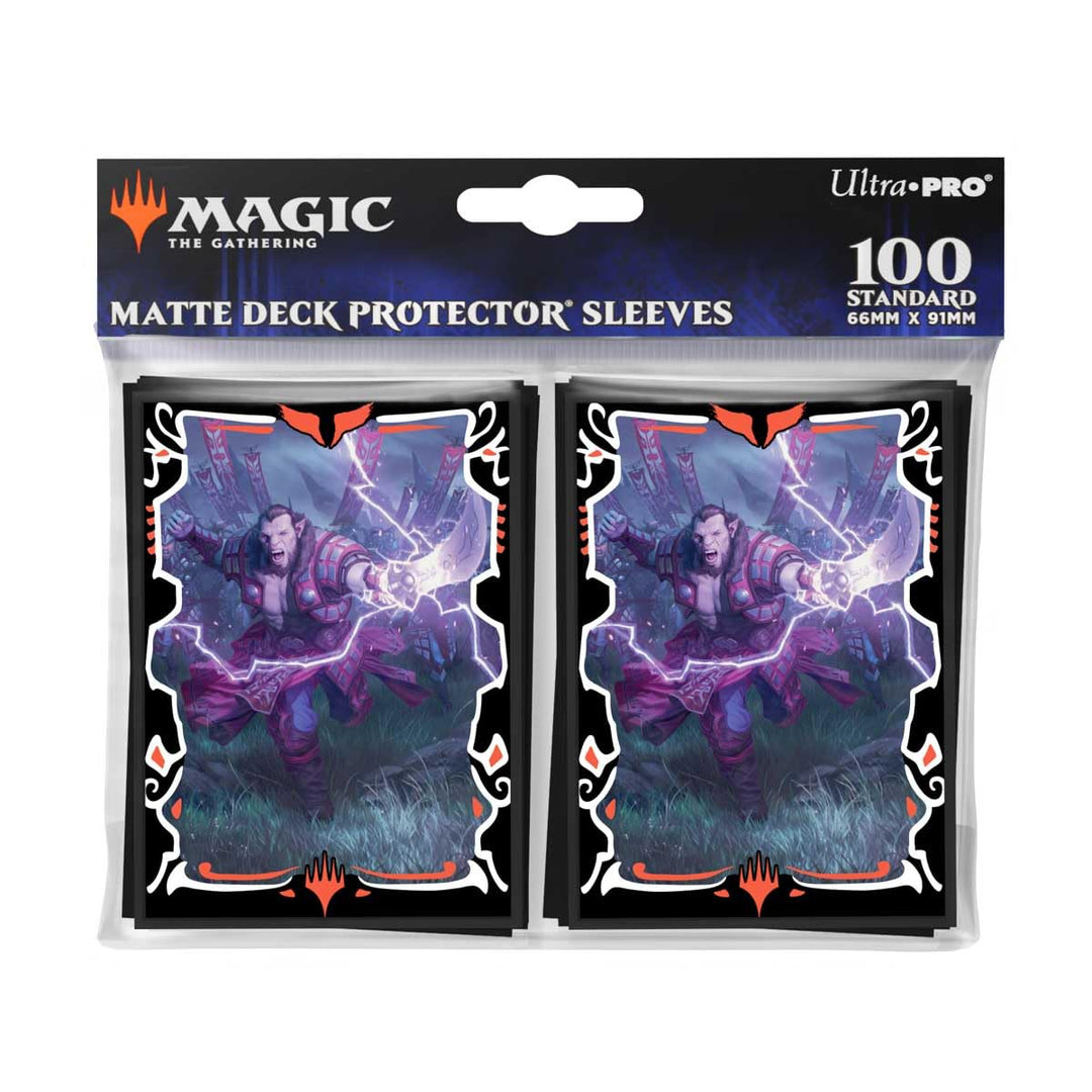 Ultra PRO Magic: The Gathering Trading Cards - Tarkir Dragonstorm Deck Protector Sleeves (Zurgo Stormrender)