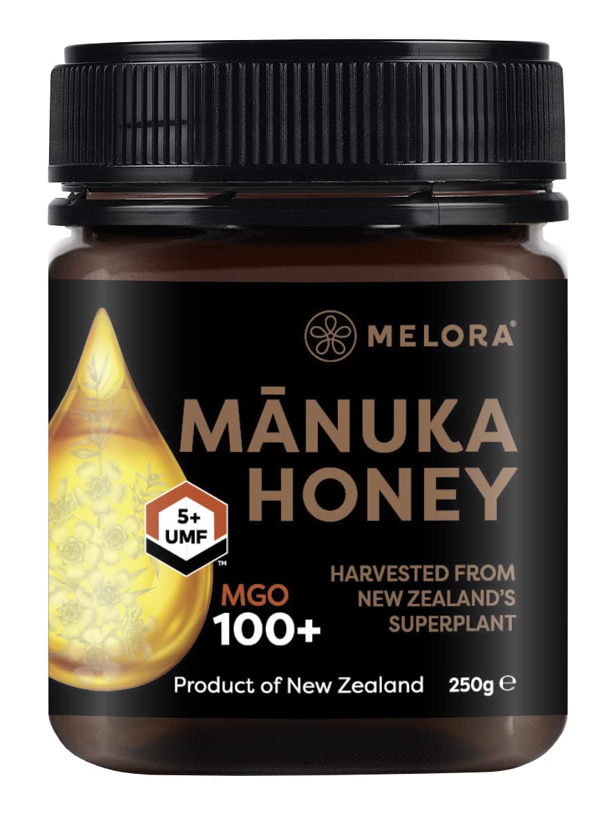 Melora Manuka Honey - 100 MGO | 5+ UMF | 250g Pure & Traceable New Zealand Honey
