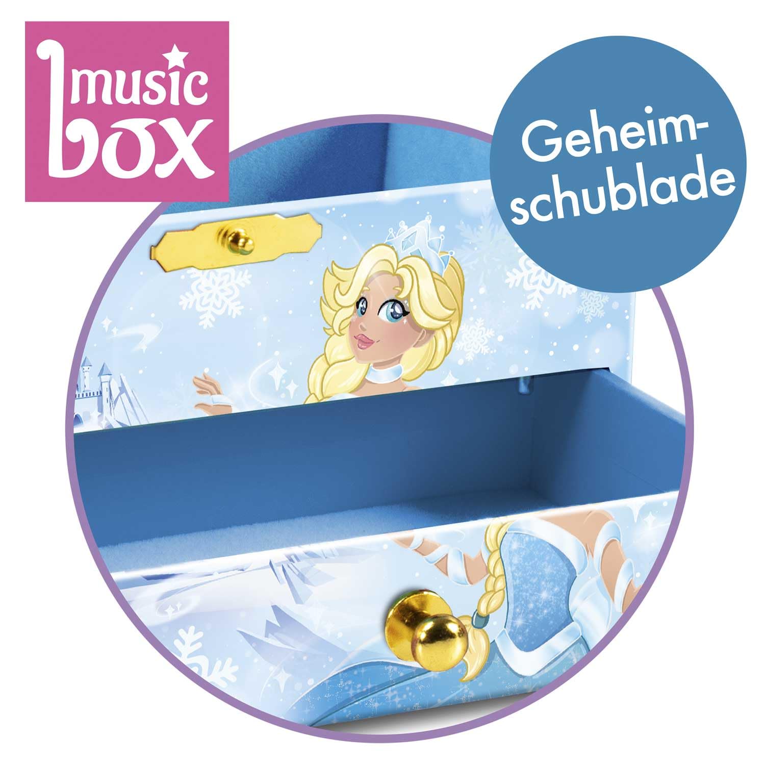 CRAZE Music Box Princess - Musical Jewellery Box with Spinning Ballerina, Mirror & Secret Drawer 11