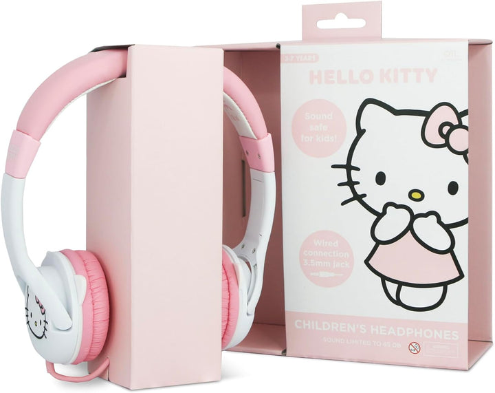 OTL Technologies Hello Kitty Wired Headphones with 3D Moulded Ears - Pink (HK1374)