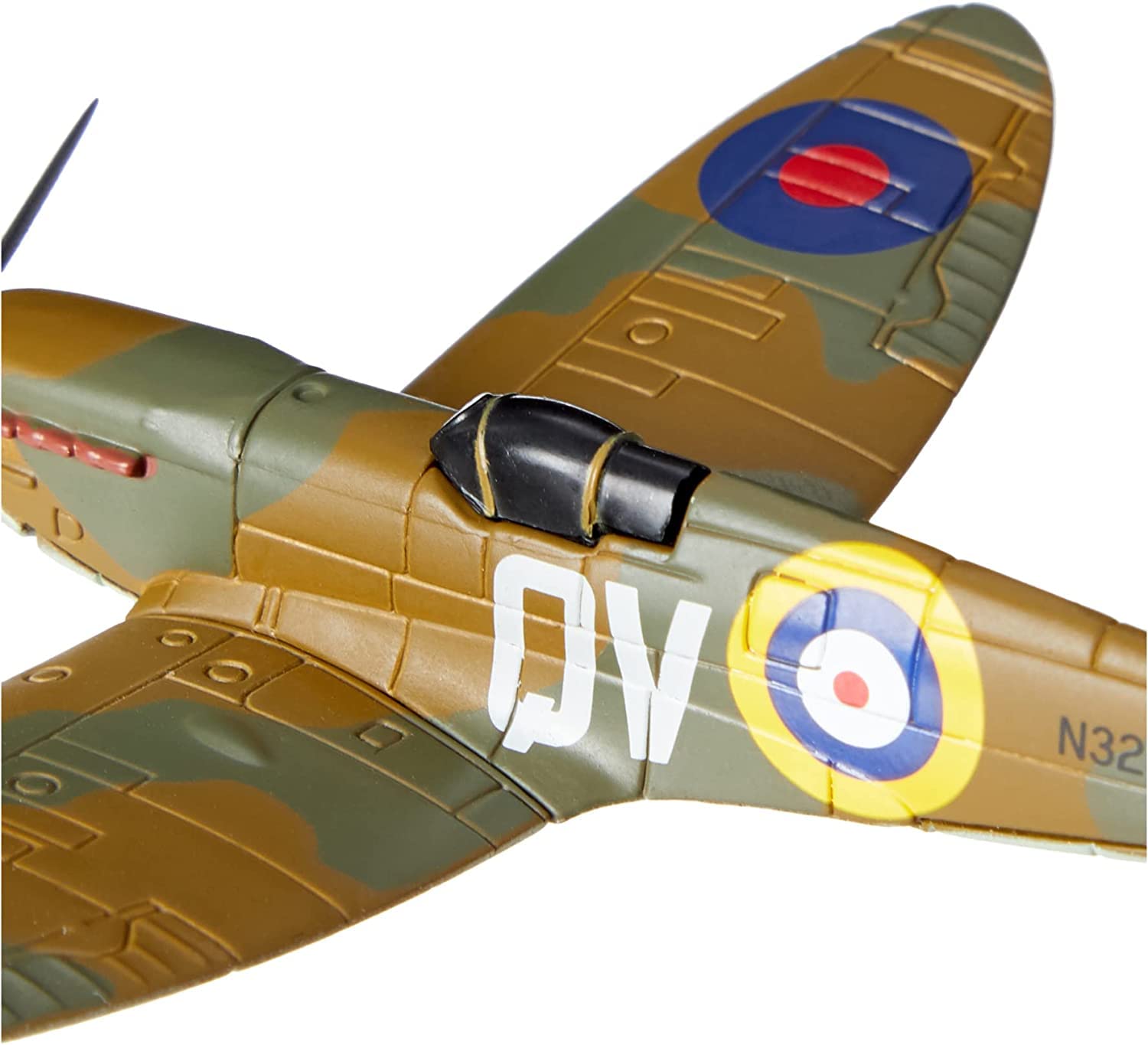Corgi CS90650 Flying Aces Supermarine Spitfire Diecast Model Airplane | Metal, Green & Brown 4