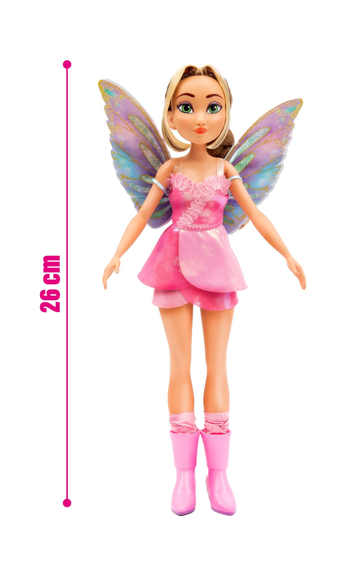 Winx Club Flora Fairy Doll - 10.24 Inch Soft Doll with Glitter Wings & Articulated Joints | Ages 4+ 3