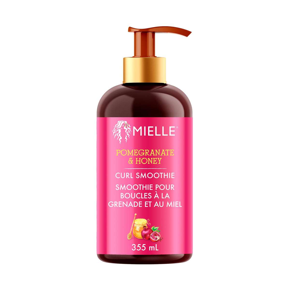 Mielle Organics Pomegranate & Honey Curl Enhancing Smoothie - Curly Hair Cream, 355 ml