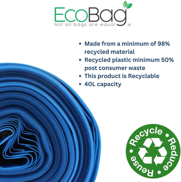 EcoBag 20 Super Strong Heavy Duty Rubble Sacks 40L - Blue (ECO20RB)
