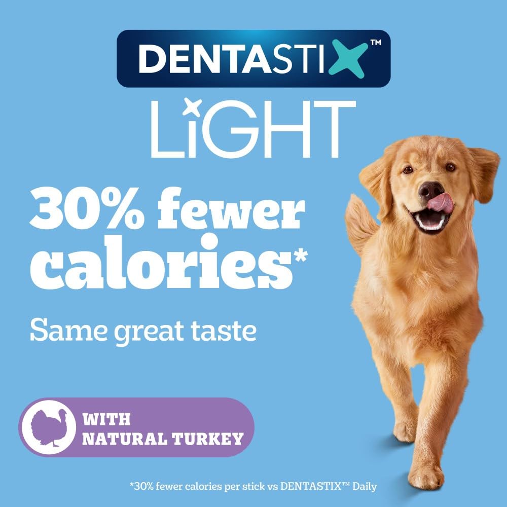 Pedigree Dentastix Light Dental Chews for Large Dogs | Reduces Tartar by 85% | 21 Sticks