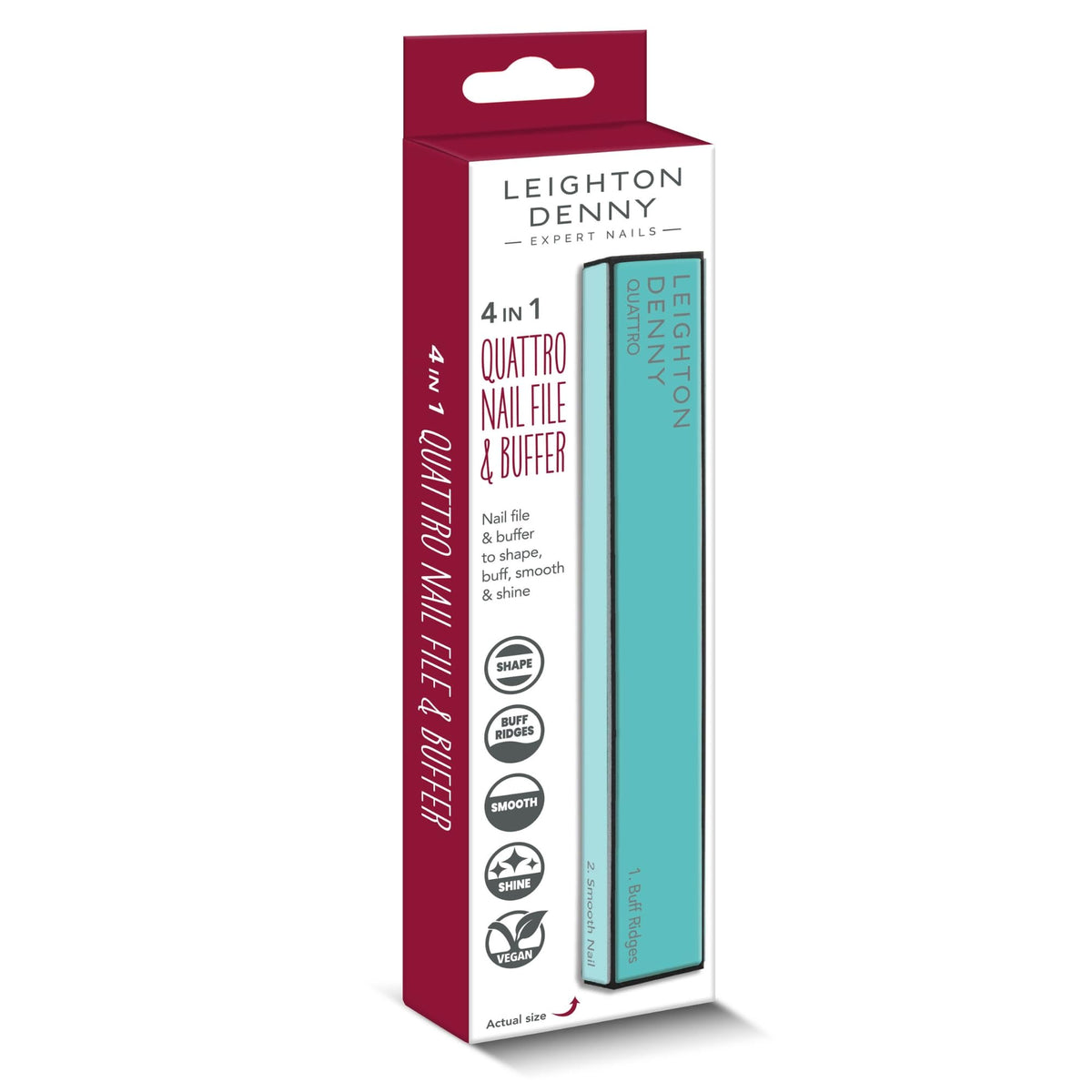 LEIGHTON DENNY Quattro 4 in 1 File & Buffer - Turquoise