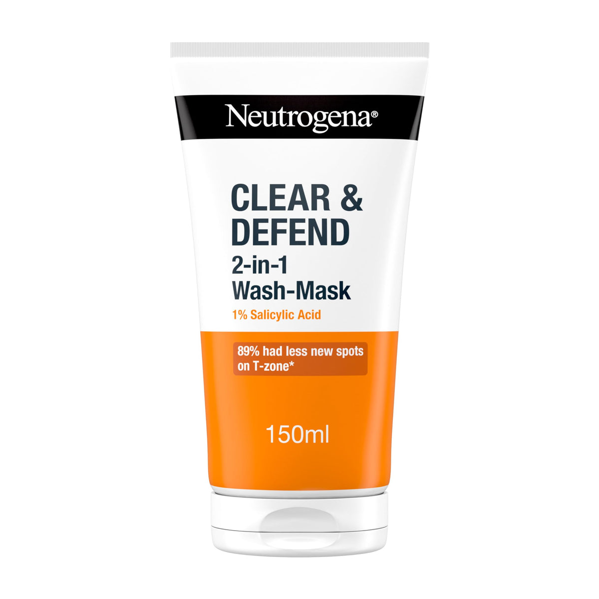 Neutrogena Clear & Defend Wash-Mask - 2-in-1 Face Wash and Mask, 150 ml