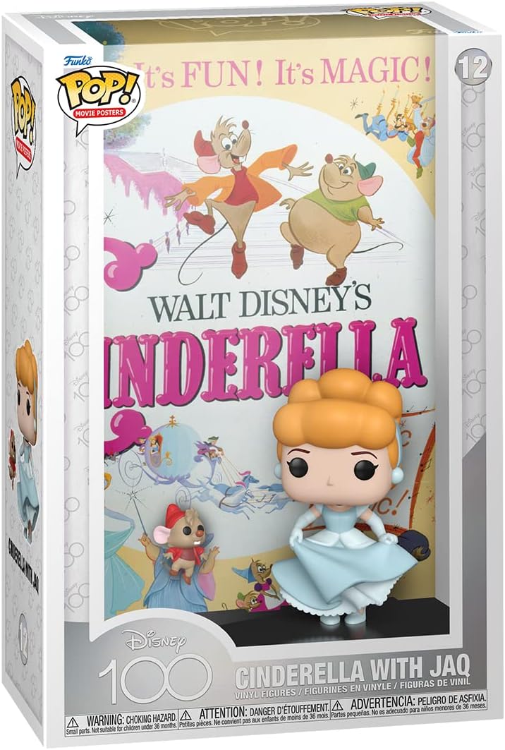 Funko Pop! Disney 100 - Cinderella Movie Poster Vinyl Figure (Disney 100 Series)