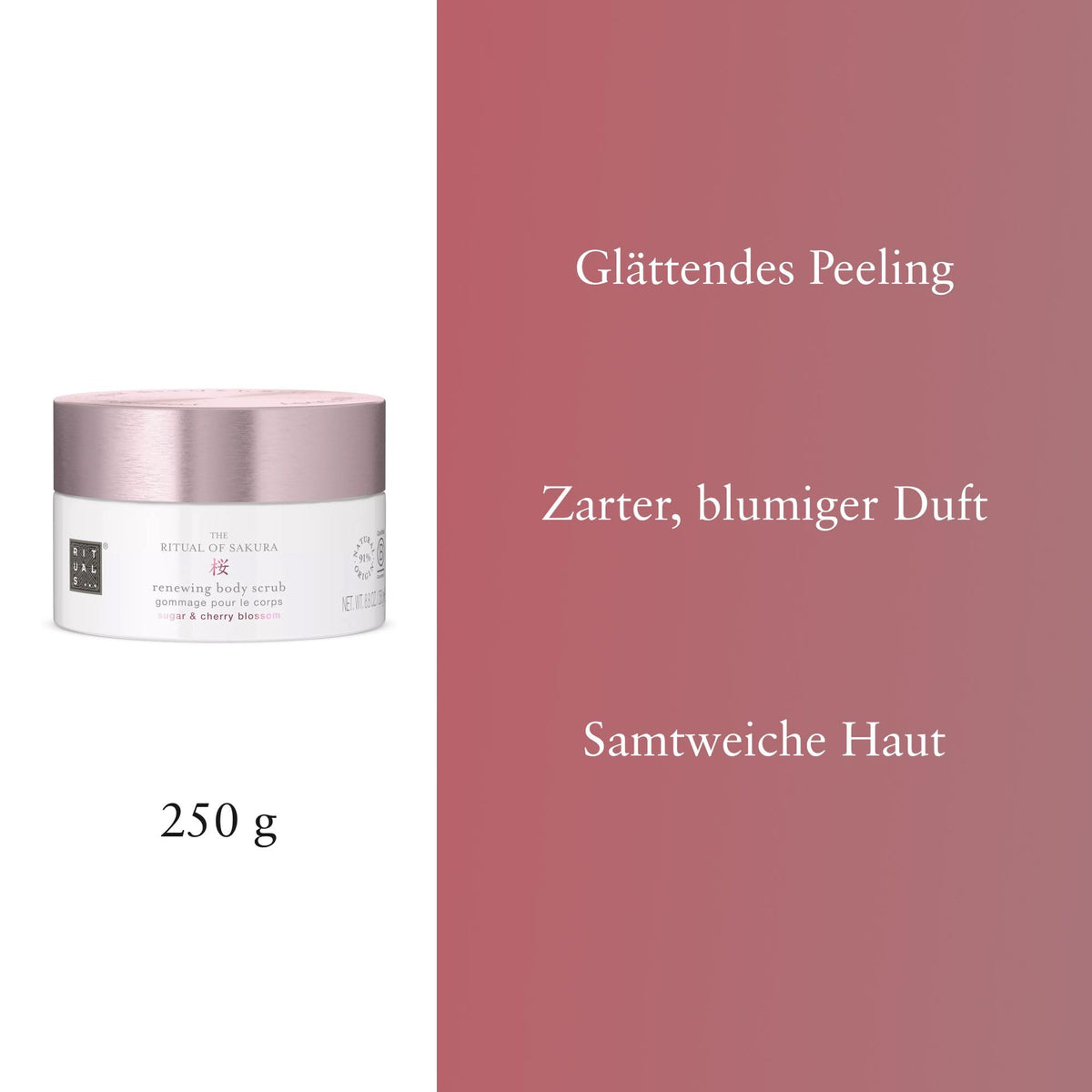 RITUALS Sakura Renewing Body Scrub - Nourishes Dry Skin | 250g | Aromatherapy 3
