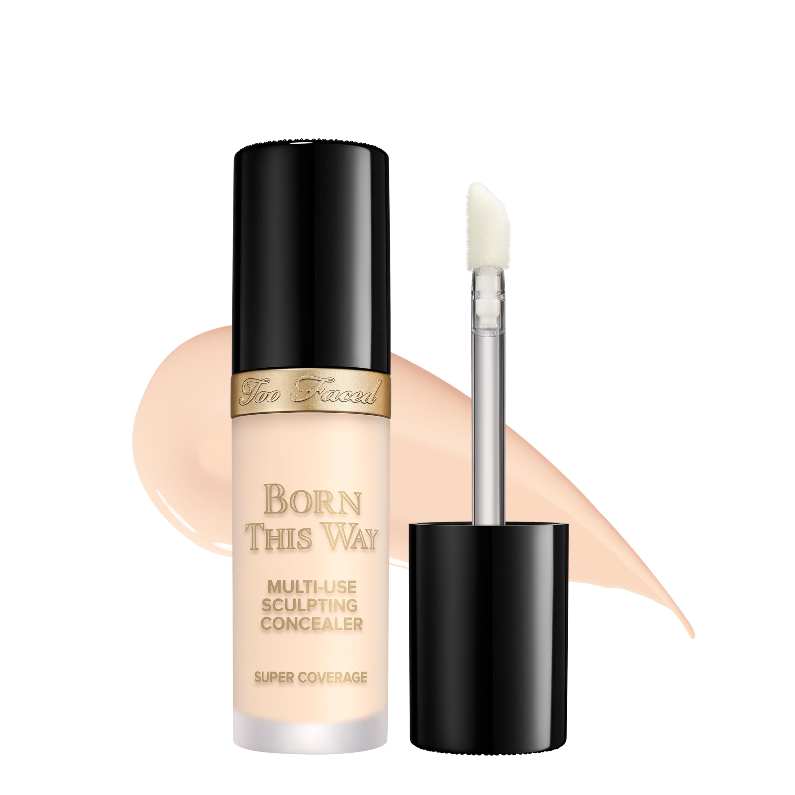 Too Faced Born This Way Super Coverage Multi-Use Concealer - Full Coverage, Oil-Free, Hydrating, 12-Hour Wear