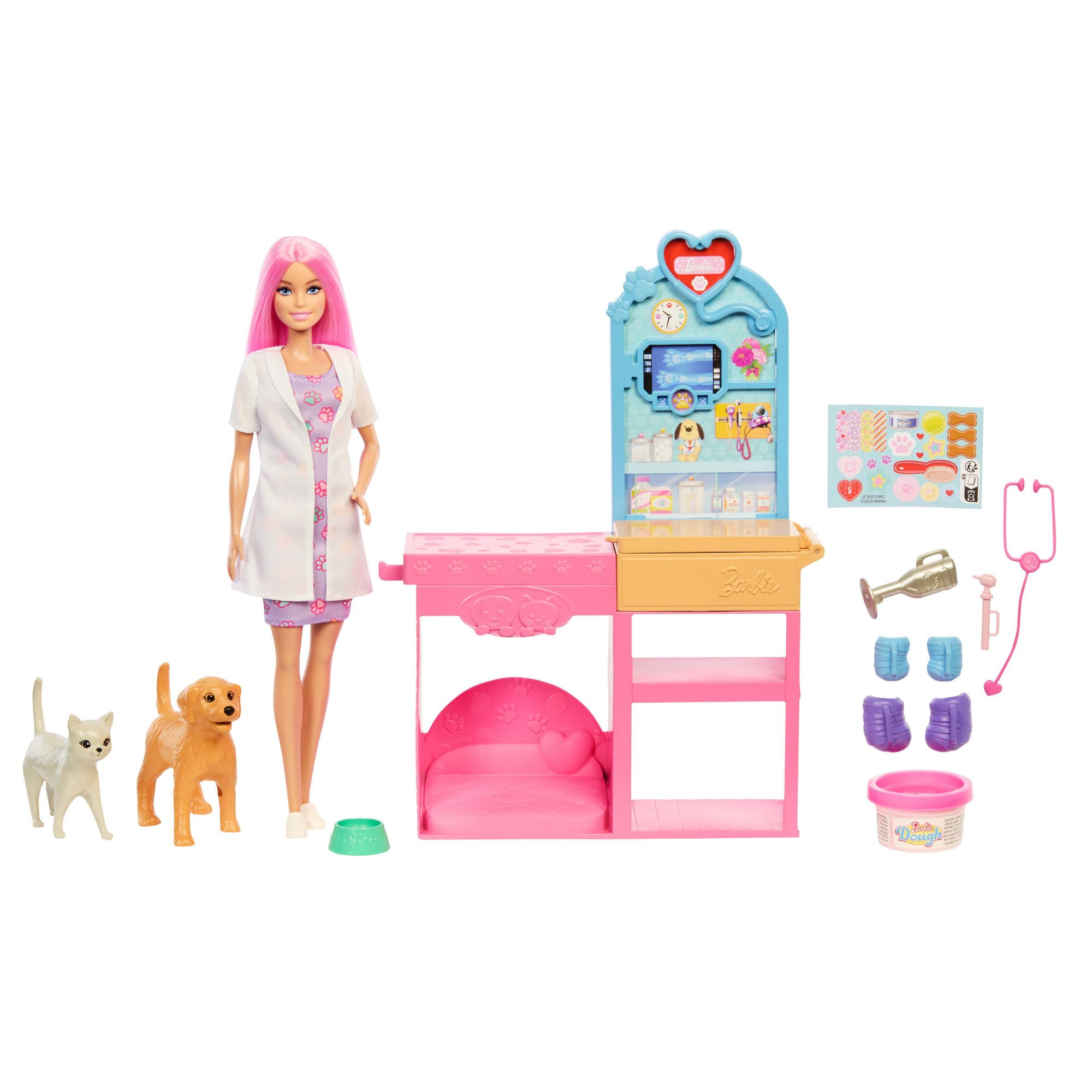 Barbie Fast Cast Veterinarian Clinic Playset with Pink Cast Maker | Ages 4+ | 10+ Pieces 5