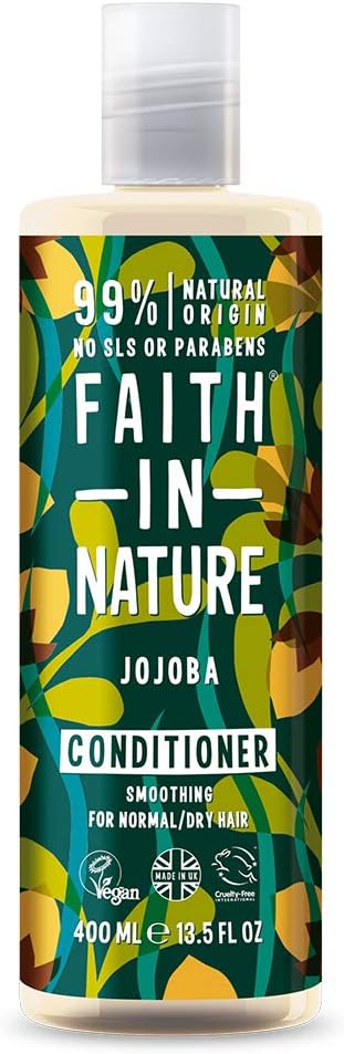 Faith In Nature Jojoba Conditioner - Smoothing Vegan Formula for Dry Hair (400 ml) 1