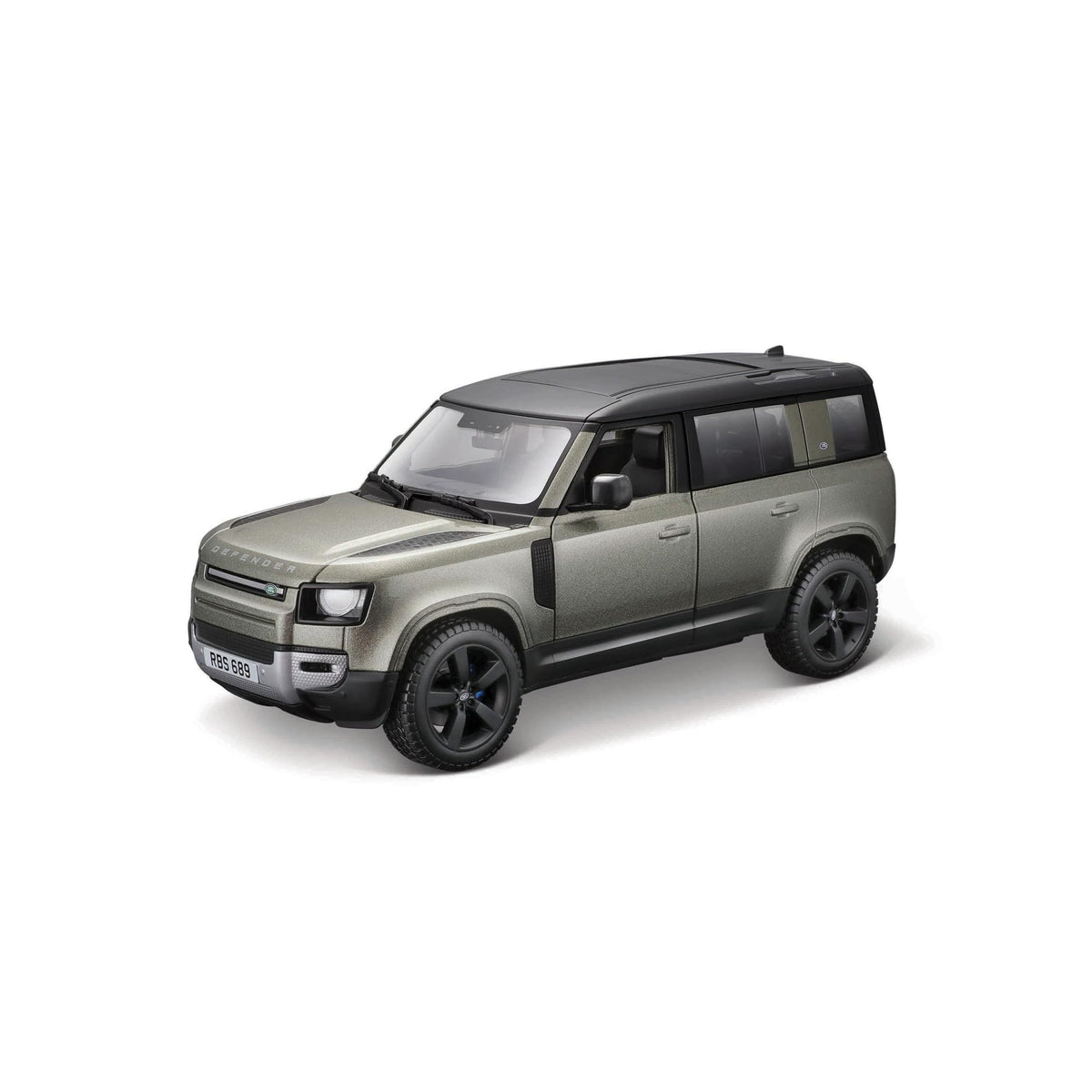 Bburago Street Fire Land Rover Defender SUV Diecast Model Car - 12 cm - Green - Age 3+