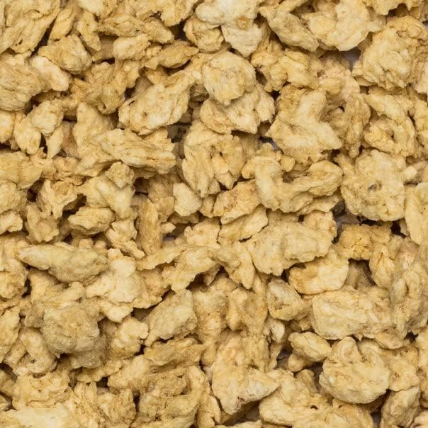 Wholefood Earth TVP Natural Chunks Soya Protein | 1 kg | GMO Free | High Protein & Fibre 5