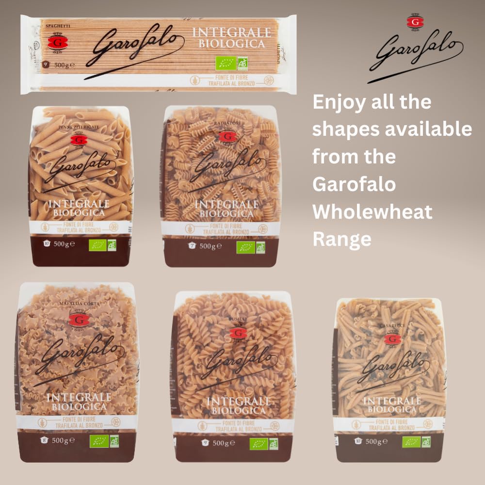Garofalo Organic Wholewheat Penne Pasta, 500g