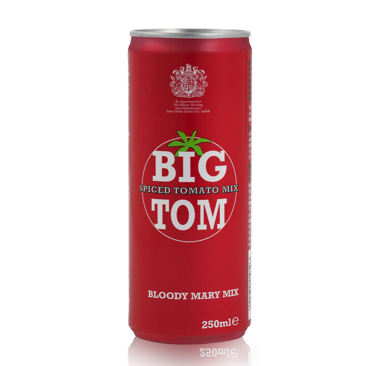 BIG TOM Spiced Tomato Juice Bloody Mary Mix - 250ml Cans, Pack of 12
