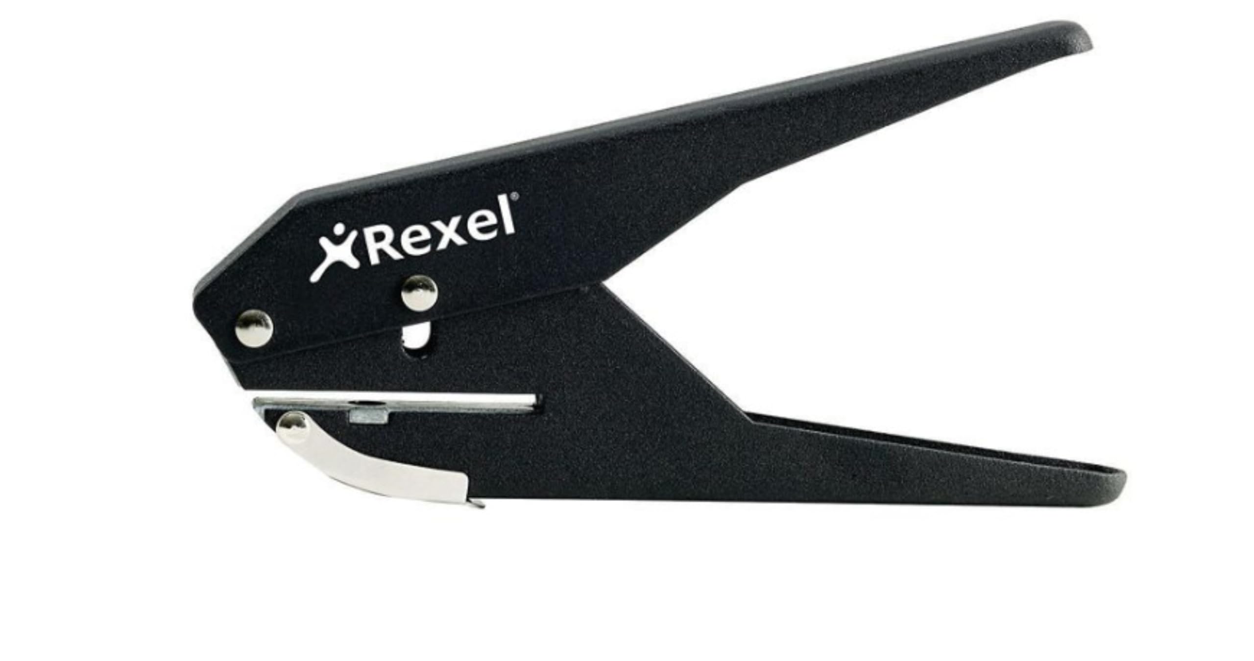 Rexel S120 Plier Hole Punch - Single Hole, 20 Sheet Capacity, Metal Construction | Black
