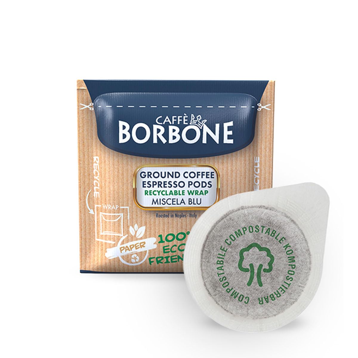Caffè Borbone Blue Coffee Blend - 50 Compostable ESE® Compatible Pods (dm 44) 2