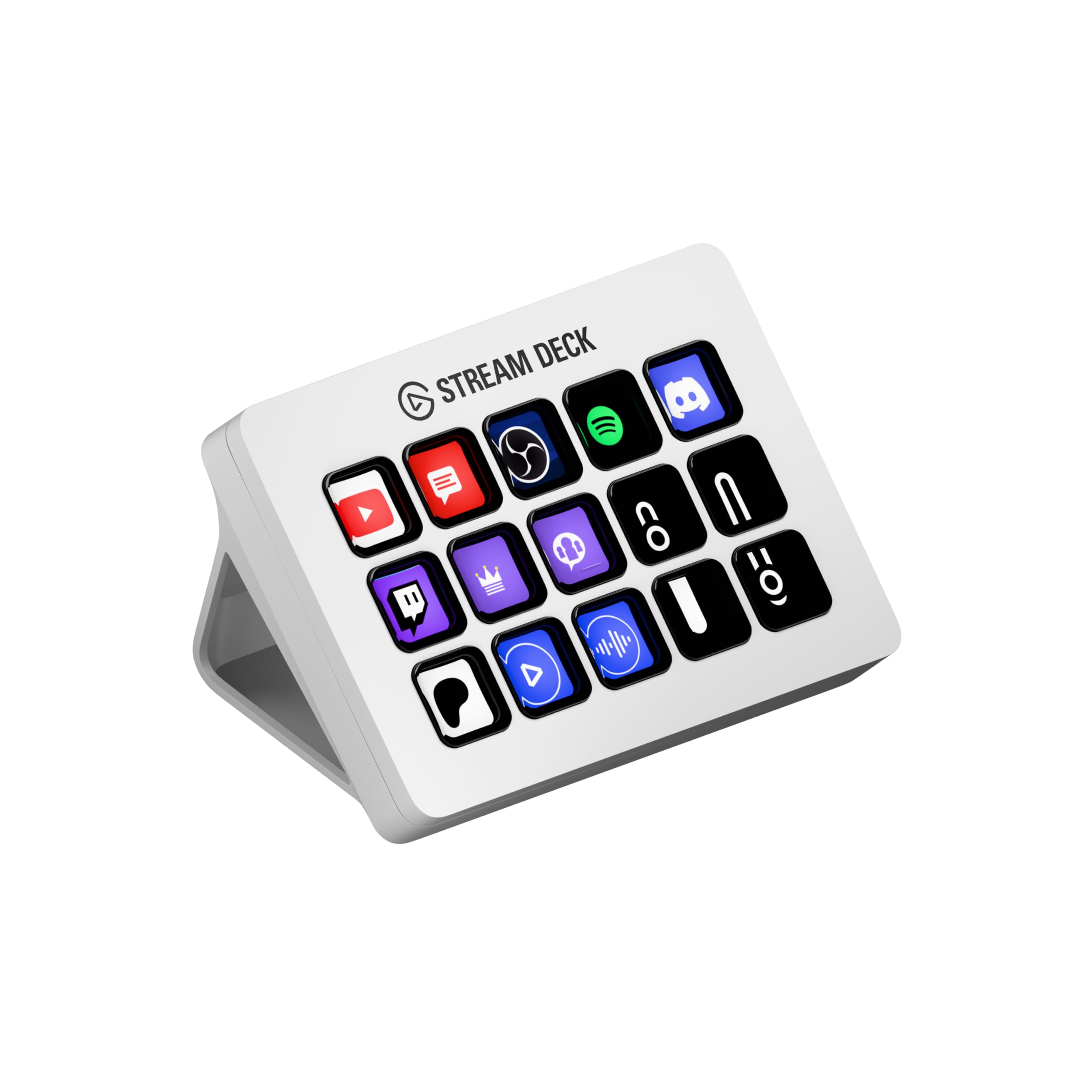 Elgato Stream Deck MK.2 Studio Controller - 15 Macro Keys | USB & Wi-Fi Connectivity | White