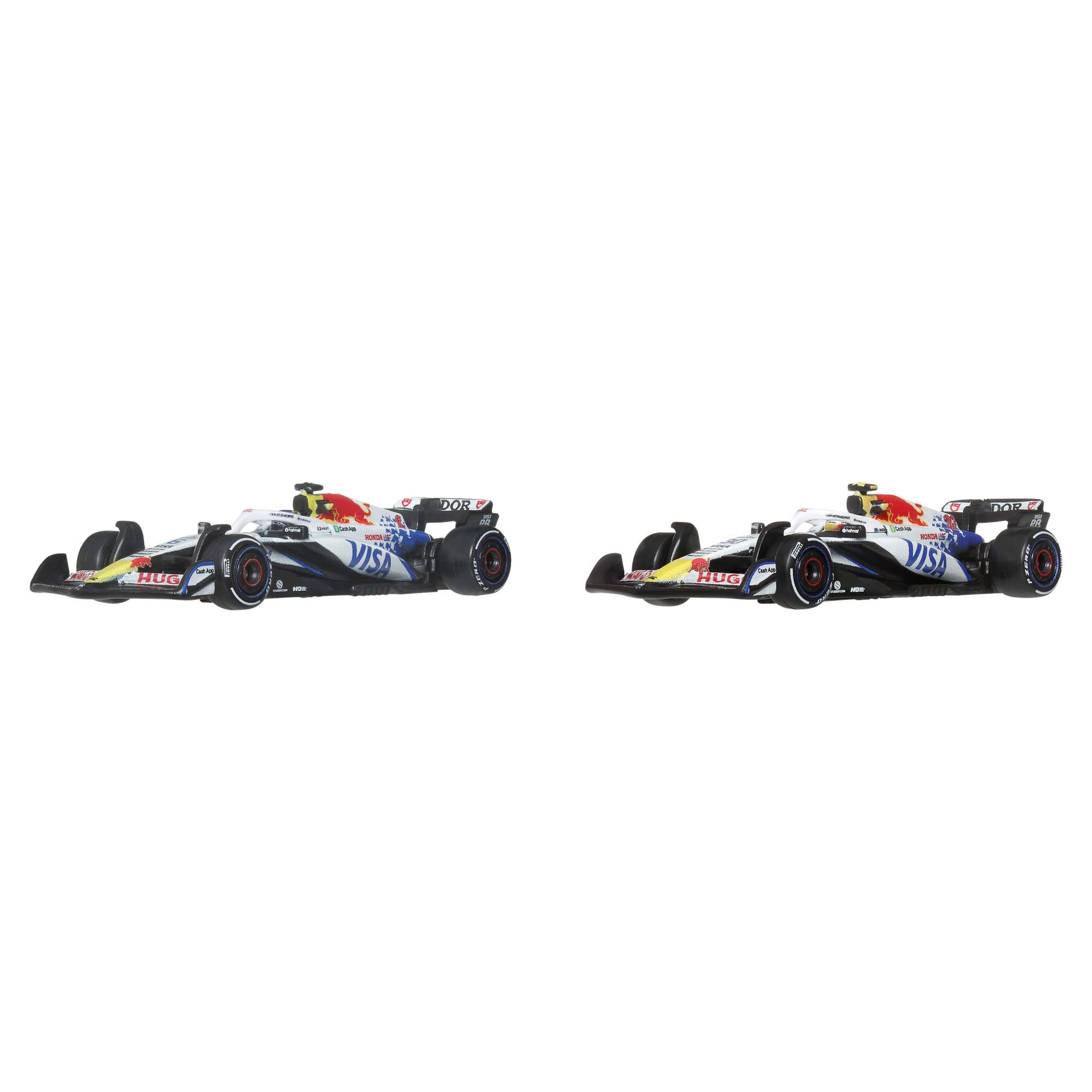 Hot Wheels Premium Visa Cash App Racing Bulls F1 2-Pack | 1:64 Scale Die-Cast | Liam Lawson & Isack Hadjar 2