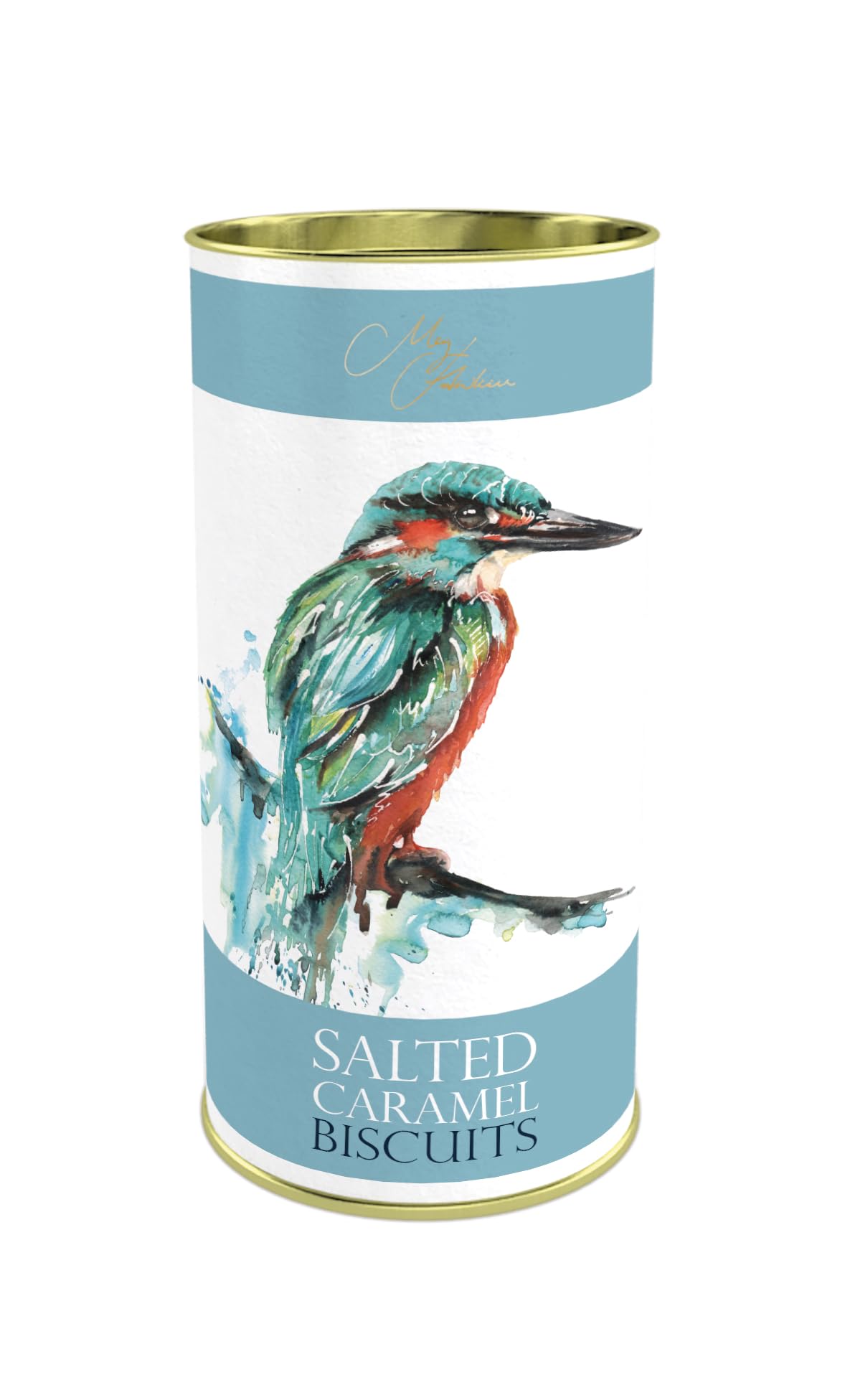 Meg Hawkins - The Kingfisher Salted Caramel Biscuits, 160g Gift Tin 1