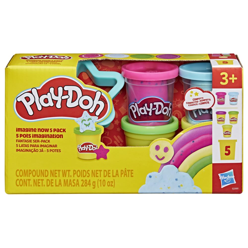 Play-Doh PD IMAGINE NOW 5 PACK - Multi-color Modeling Compound | Ages 3+