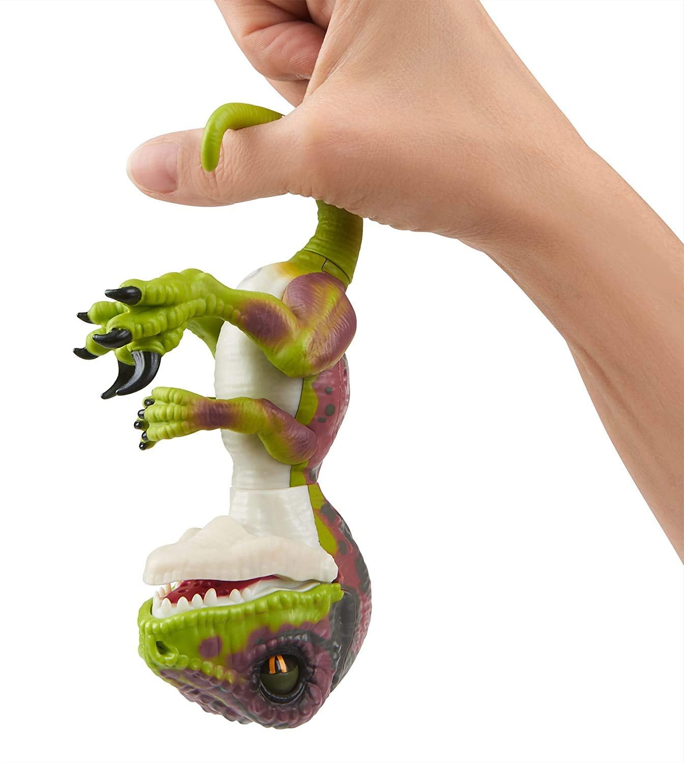 Raptor sauvage par Fingerlings - Stealth Green - Bébé dinosaure interactif à collectionner - Par WowWee 4