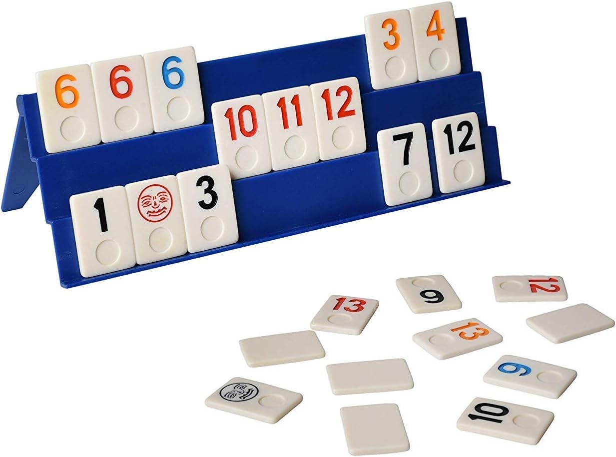 Point Games Classic Rummy Game - 106 Tiles with 3-Tier Racks 2