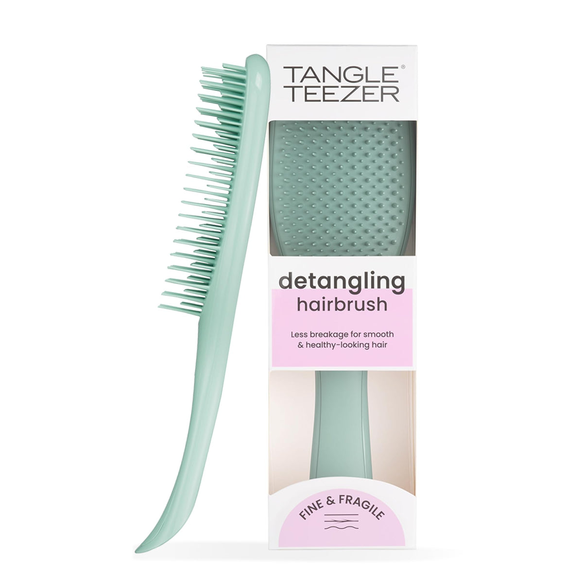 Tangle Teezer Fine & Fragile Detangling Hairbrush - Gentle Detangling for Fine, Thin, Colored Hair | Dark Teal