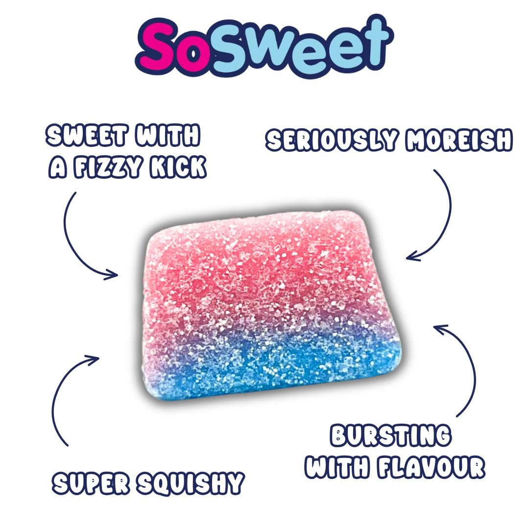 SoSweet Bubblegum Slices - 1kg Bag | Vegetarian Friendly | Classic Pick & Mix 5