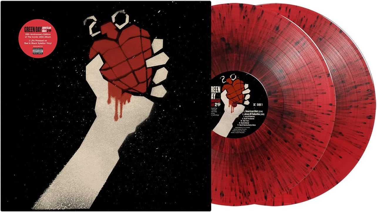 Green Day - American Idiot (20th Anniversary Deluxe Edition) Red & Black 2LP Vinyl