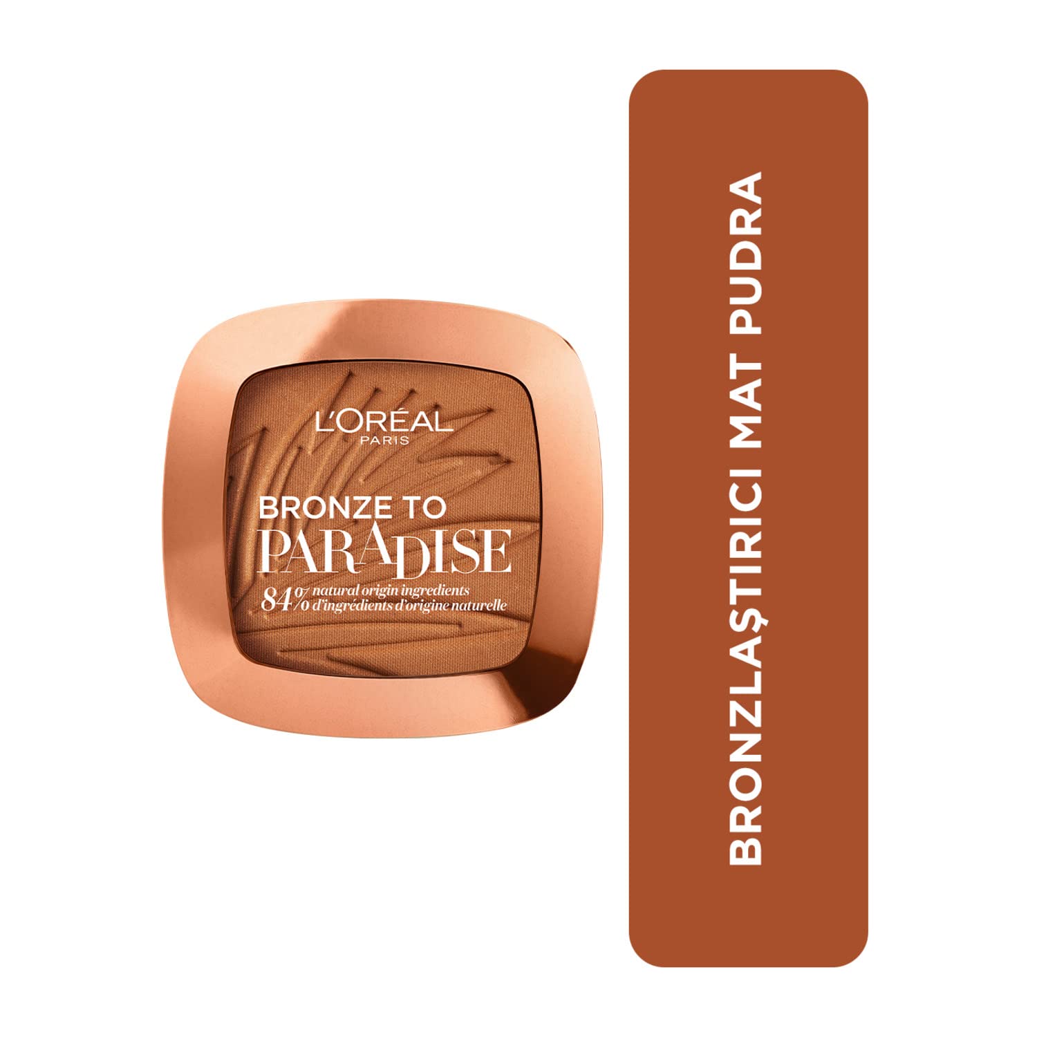 L'Oreal Paris Back To Bronze Matte Bronzing Pressed Powder - Buildable Formula, Shimmer-Free, Medium Shade, 9g 1