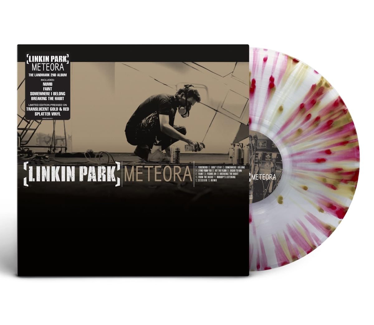 Linkin Park - Meteora [Limited Edition Translucent Gold & Red Splatter Vinyl] 1